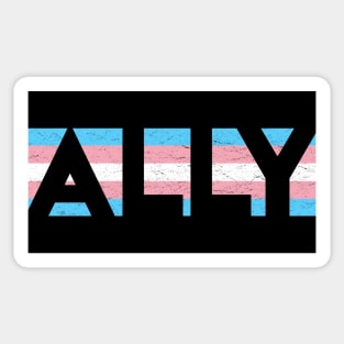 Transgender Pride Flag Ally Sticker